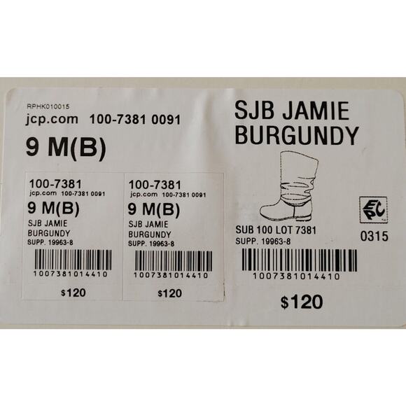 NIB st johns bay Boots "Jamie" Burgundy 9M (B) Ladies Real Leather Suede - Picture 2 of 4